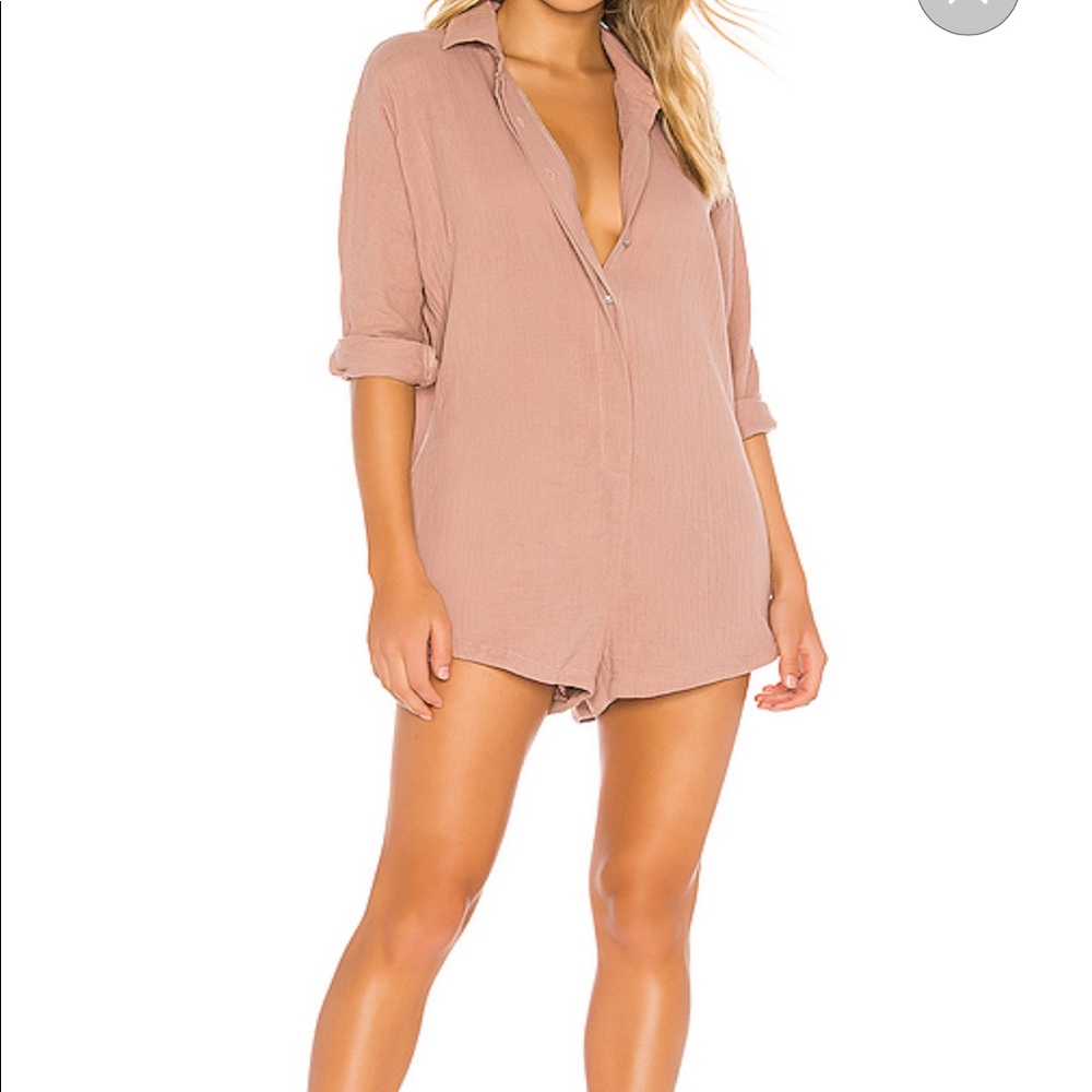 Revolve Kapaa Romper in mocha